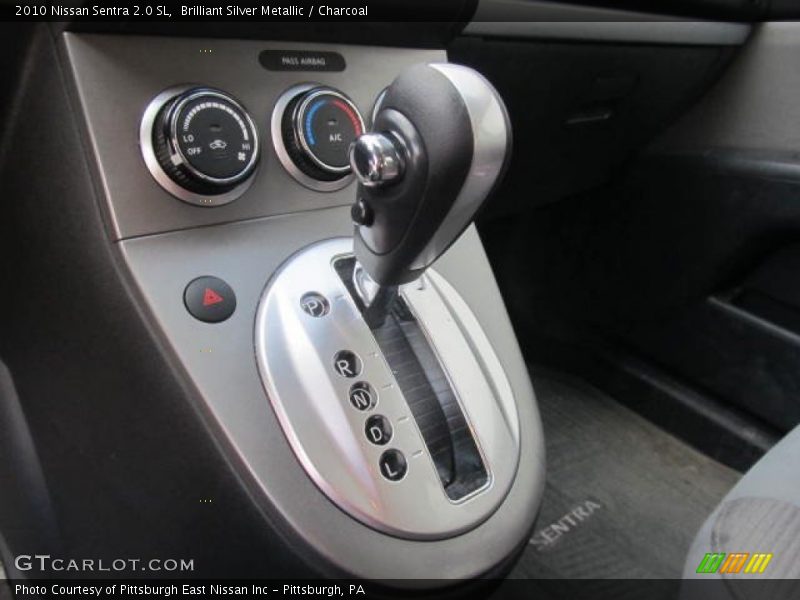 Brilliant Silver Metallic / Charcoal 2010 Nissan Sentra 2.0 SL