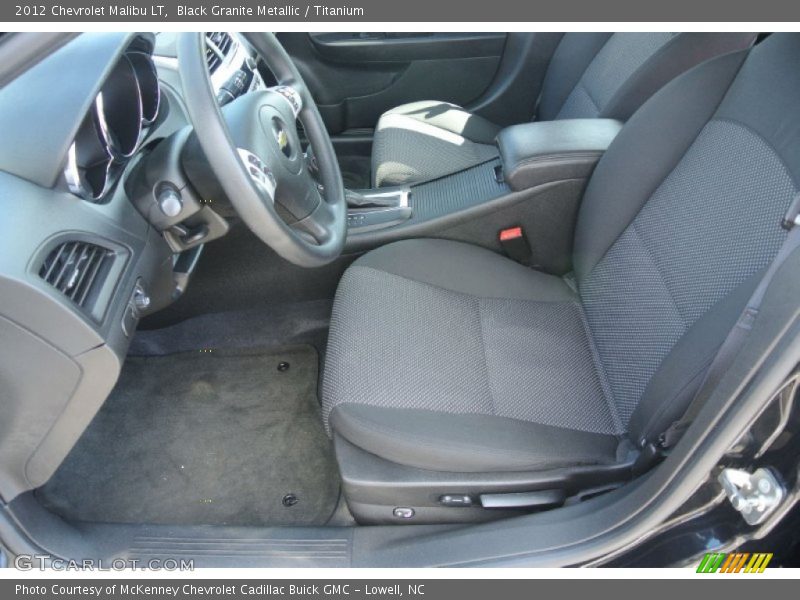 Black Granite Metallic / Titanium 2012 Chevrolet Malibu LT