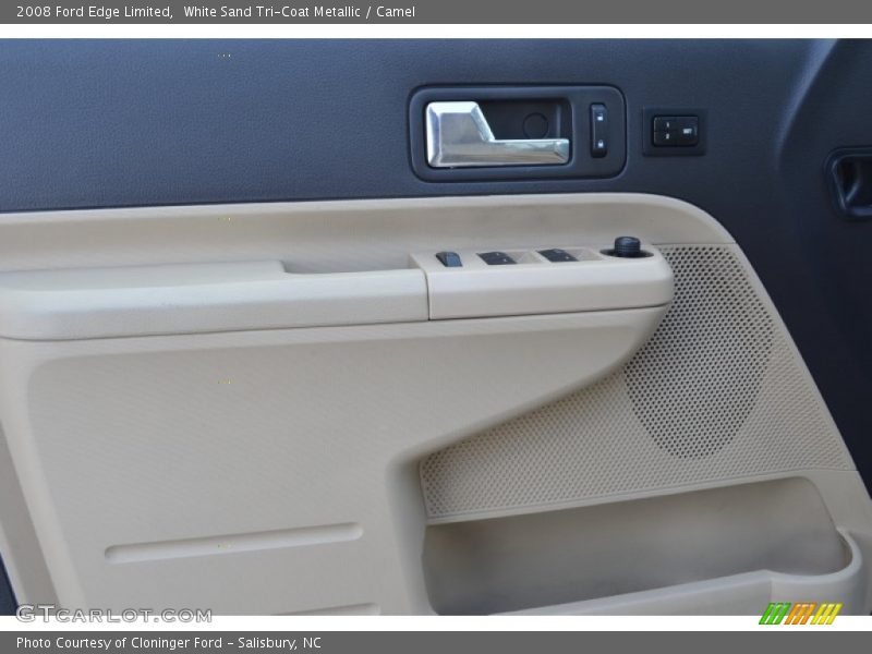 White Sand Tri-Coat Metallic / Camel 2008 Ford Edge Limited