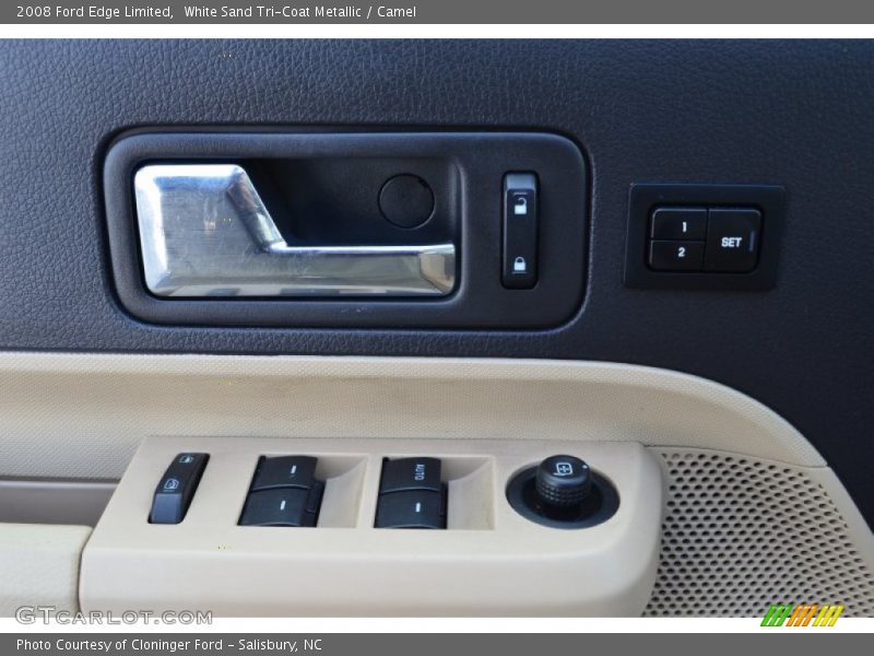 White Sand Tri-Coat Metallic / Camel 2008 Ford Edge Limited