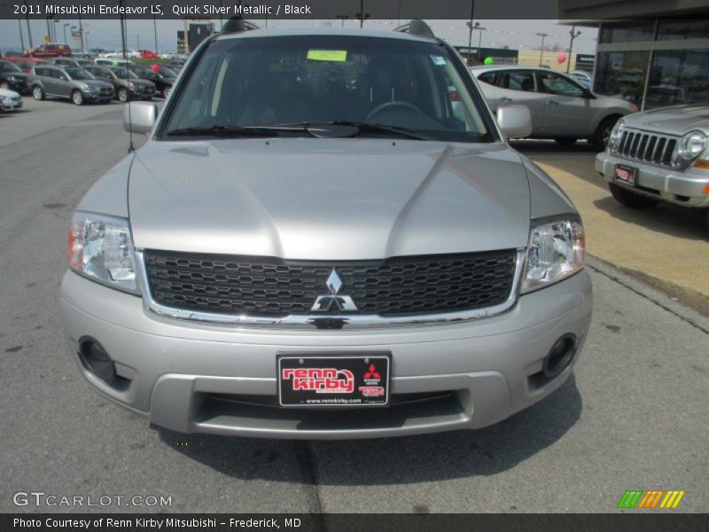 Quick Silver Metallic / Black 2011 Mitsubishi Endeavor LS