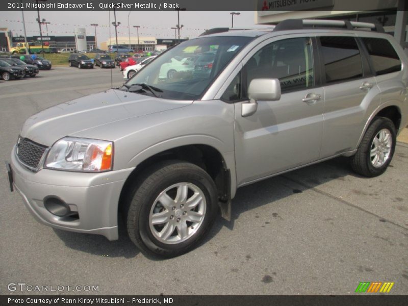 Quick Silver Metallic / Black 2011 Mitsubishi Endeavor LS