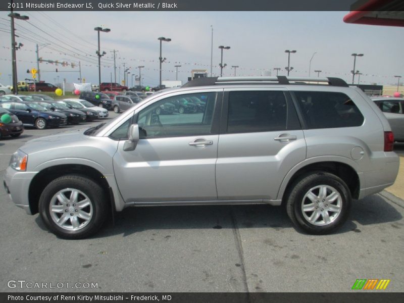 Quick Silver Metallic / Black 2011 Mitsubishi Endeavor LS