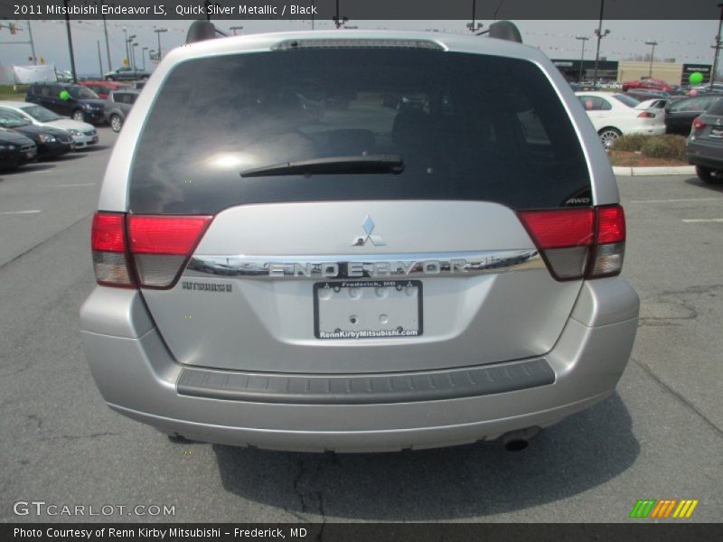 Quick Silver Metallic / Black 2011 Mitsubishi Endeavor LS
