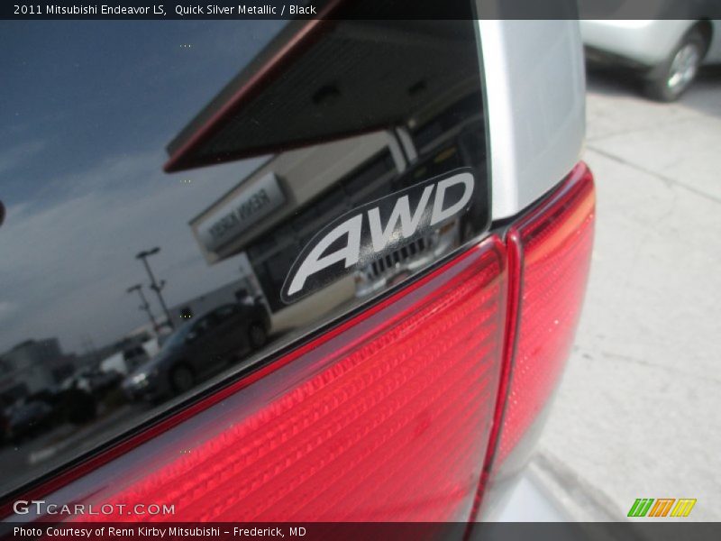 Quick Silver Metallic / Black 2011 Mitsubishi Endeavor LS
