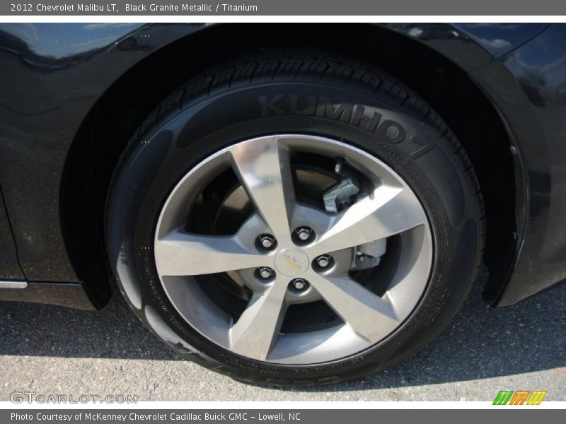 Black Granite Metallic / Titanium 2012 Chevrolet Malibu LT