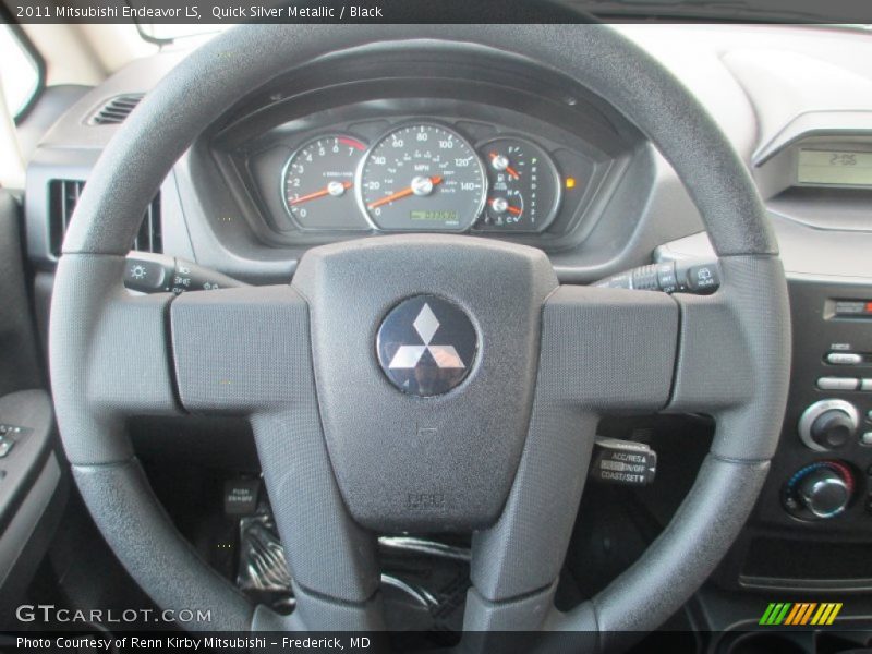 Quick Silver Metallic / Black 2011 Mitsubishi Endeavor LS