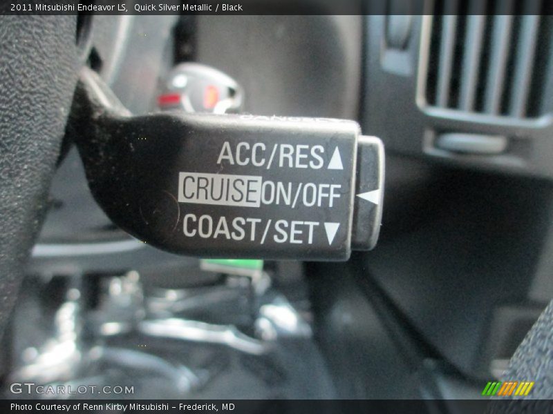 Quick Silver Metallic / Black 2011 Mitsubishi Endeavor LS