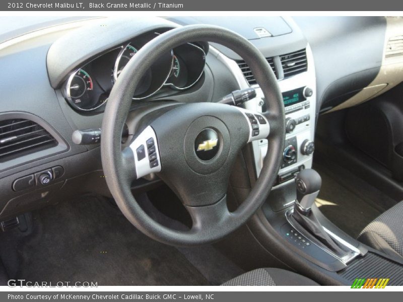 Black Granite Metallic / Titanium 2012 Chevrolet Malibu LT