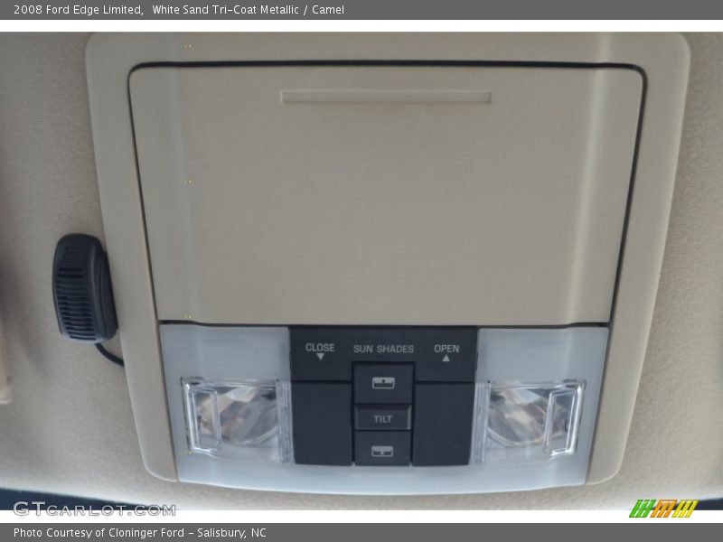 White Sand Tri-Coat Metallic / Camel 2008 Ford Edge Limited