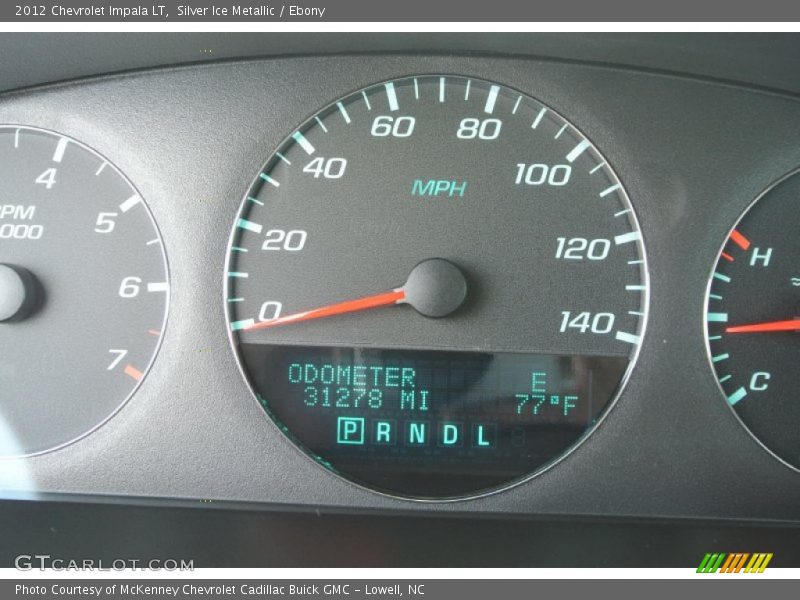 Silver Ice Metallic / Ebony 2012 Chevrolet Impala LT