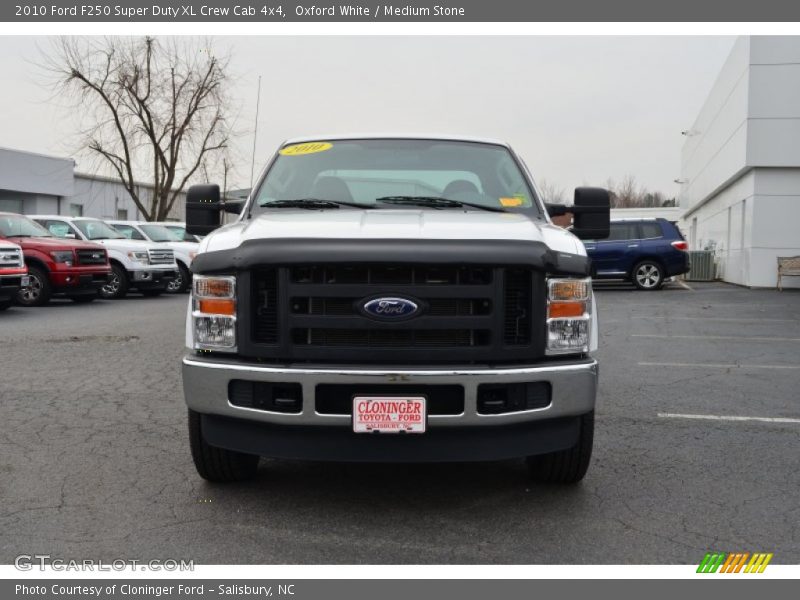 Oxford White / Medium Stone 2010 Ford F250 Super Duty XL Crew Cab 4x4