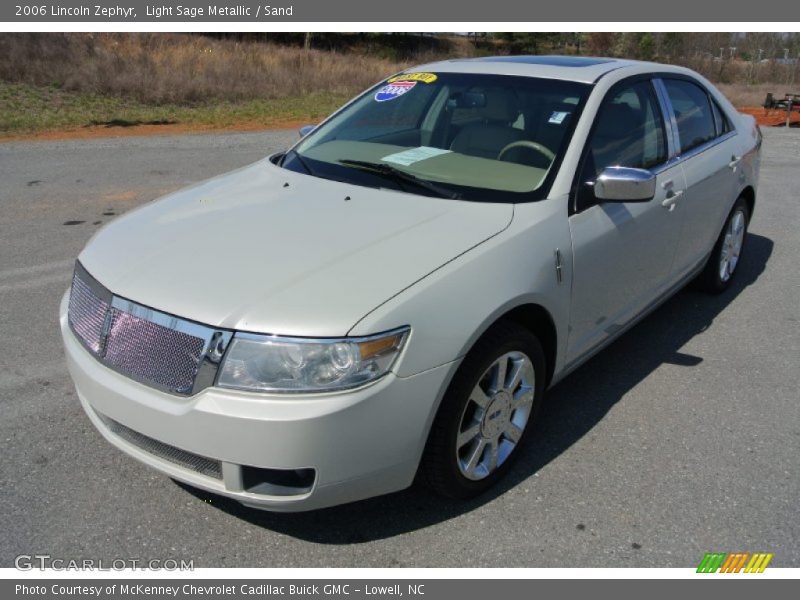 Light Sage Metallic / Sand 2006 Lincoln Zephyr
