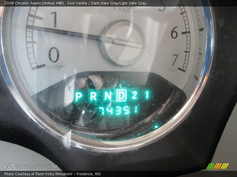 Cool Vanilla / Dark Slate Gray/Light Slate Gray 2008 Chrysler Aspen Limited 4WD