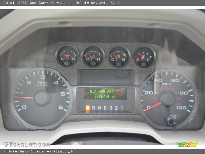 Oxford White / Medium Stone 2010 Ford F250 Super Duty XL Crew Cab 4x4