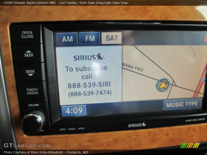 Cool Vanilla / Dark Slate Gray/Light Slate Gray 2008 Chrysler Aspen Limited 4WD