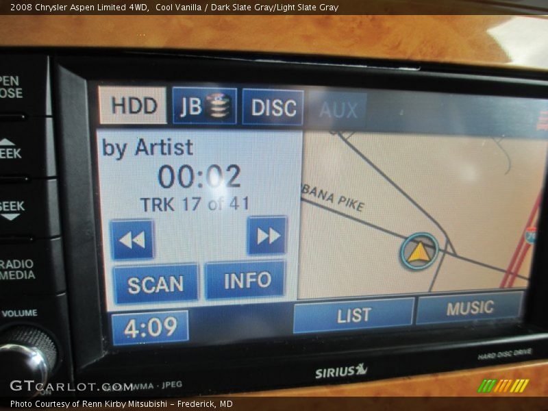 Cool Vanilla / Dark Slate Gray/Light Slate Gray 2008 Chrysler Aspen Limited 4WD