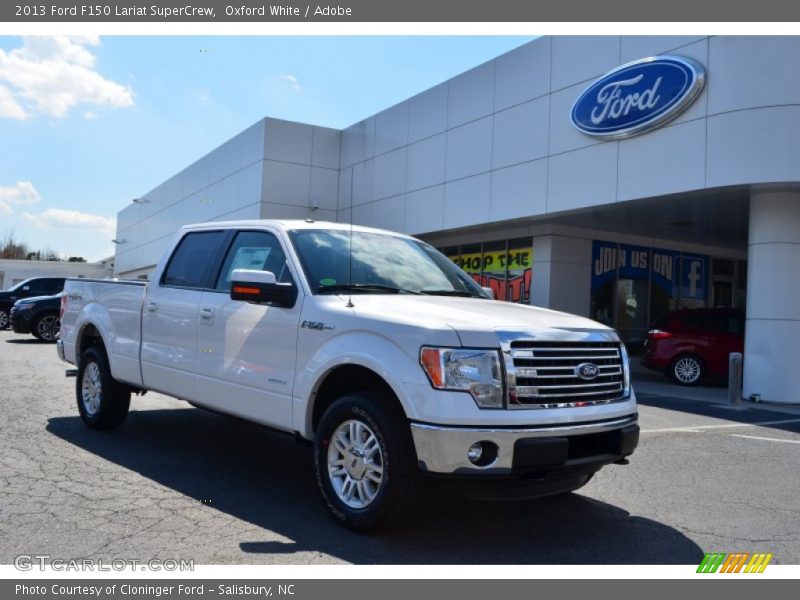 Oxford White / Adobe 2013 Ford F150 Lariat SuperCrew
