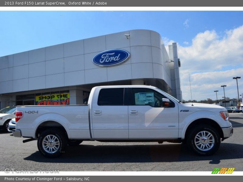 Oxford White / Adobe 2013 Ford F150 Lariat SuperCrew
