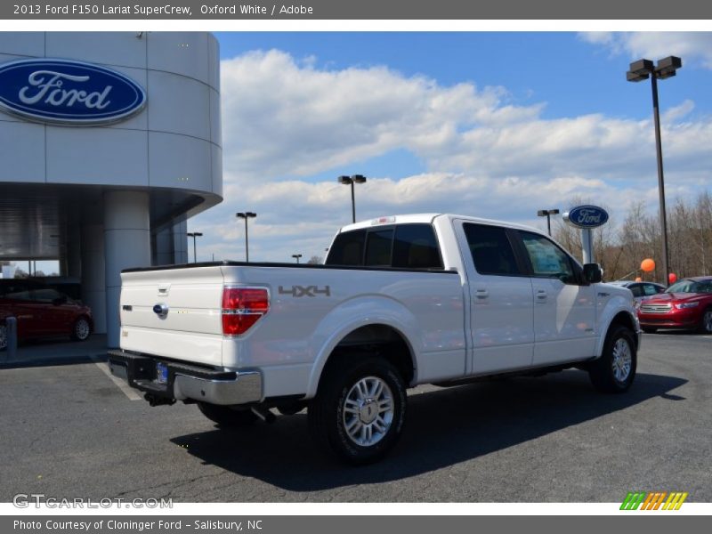 Oxford White / Adobe 2013 Ford F150 Lariat SuperCrew