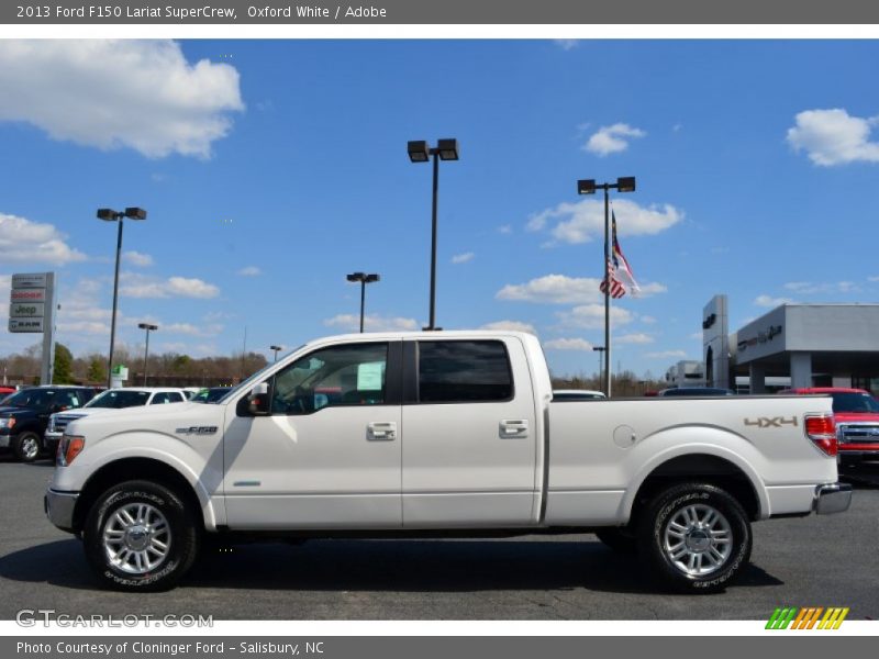 Oxford White / Adobe 2013 Ford F150 Lariat SuperCrew