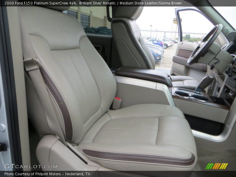  2009 F150 Platinum SuperCrew 4x4 Medium Stone Leather/Sienna Brown Interior