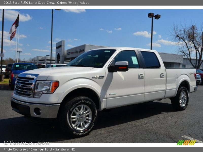 Oxford White / Adobe 2013 Ford F150 Lariat SuperCrew