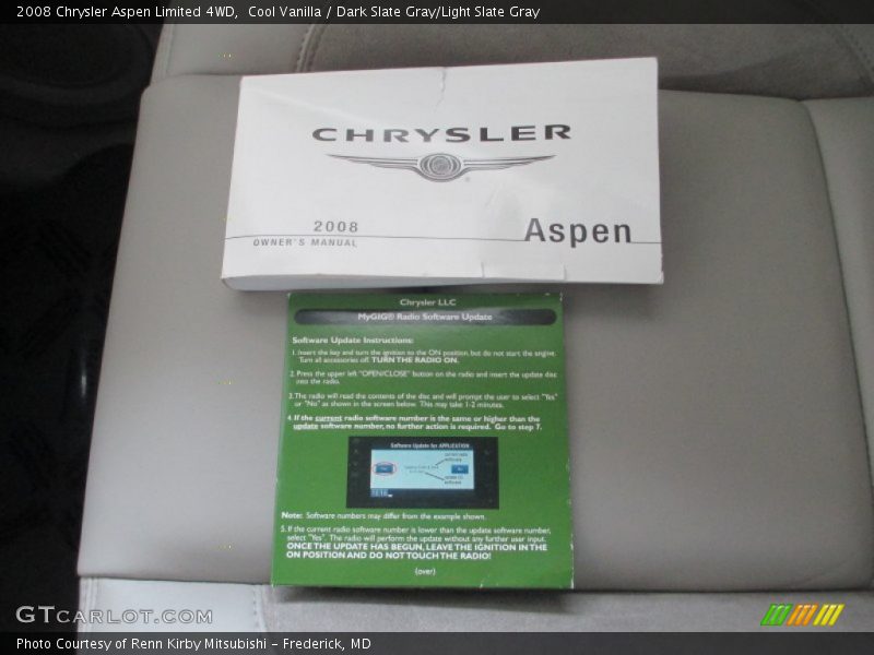 Cool Vanilla / Dark Slate Gray/Light Slate Gray 2008 Chrysler Aspen Limited 4WD
