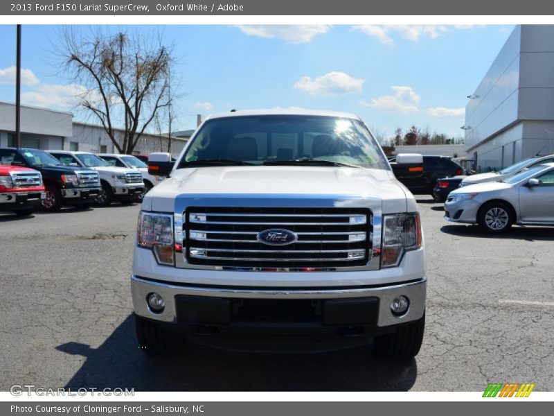 Oxford White / Adobe 2013 Ford F150 Lariat SuperCrew