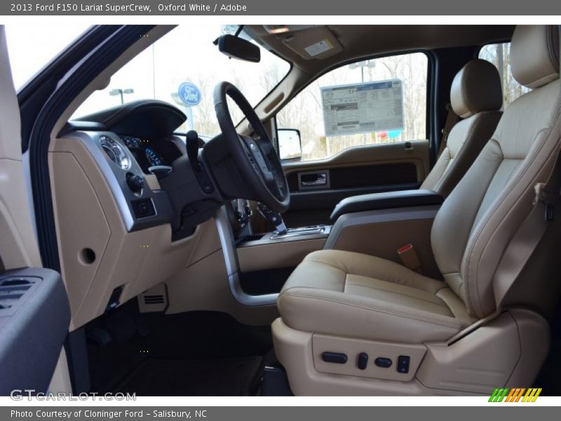 Oxford White / Adobe 2013 Ford F150 Lariat SuperCrew