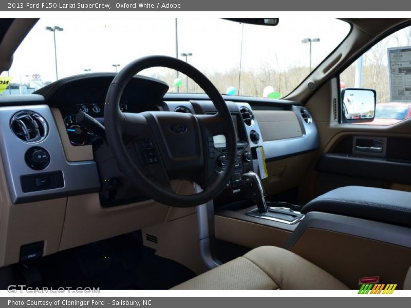 Oxford White / Adobe 2013 Ford F150 Lariat SuperCrew