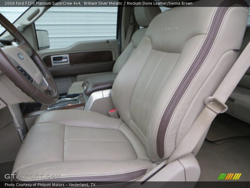 Front Seat of 2009 F150 Platinum SuperCrew 4x4
