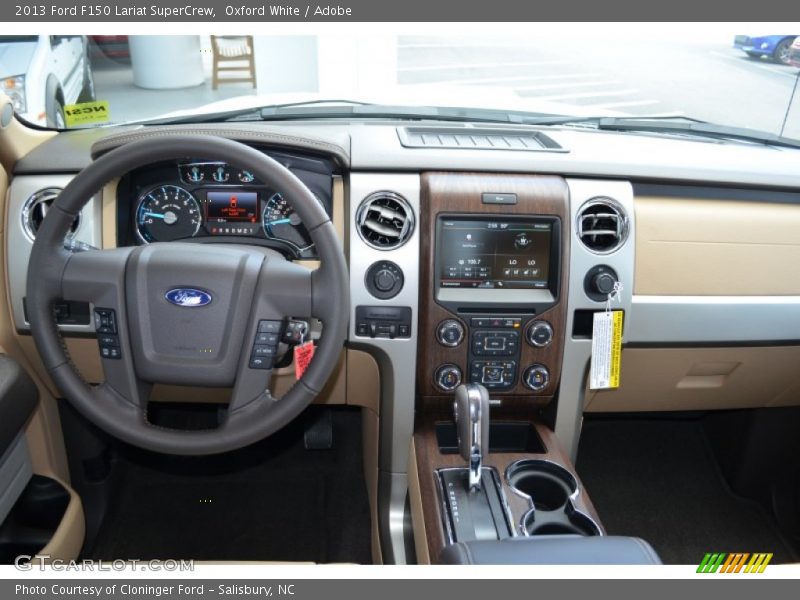 Oxford White / Adobe 2013 Ford F150 Lariat SuperCrew