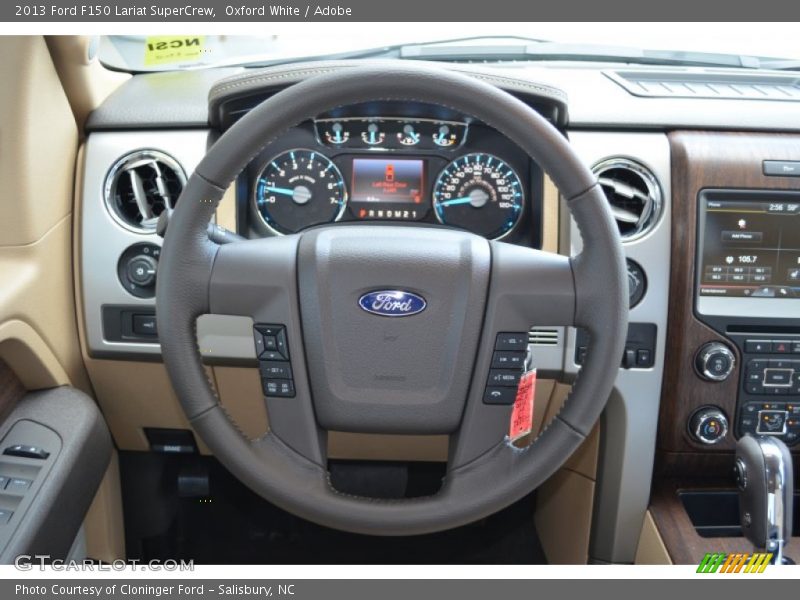 Oxford White / Adobe 2013 Ford F150 Lariat SuperCrew