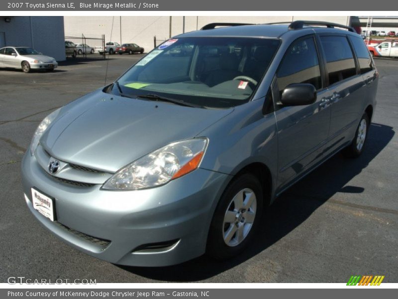 Blue Mirage Metallic / Stone 2007 Toyota Sienna LE