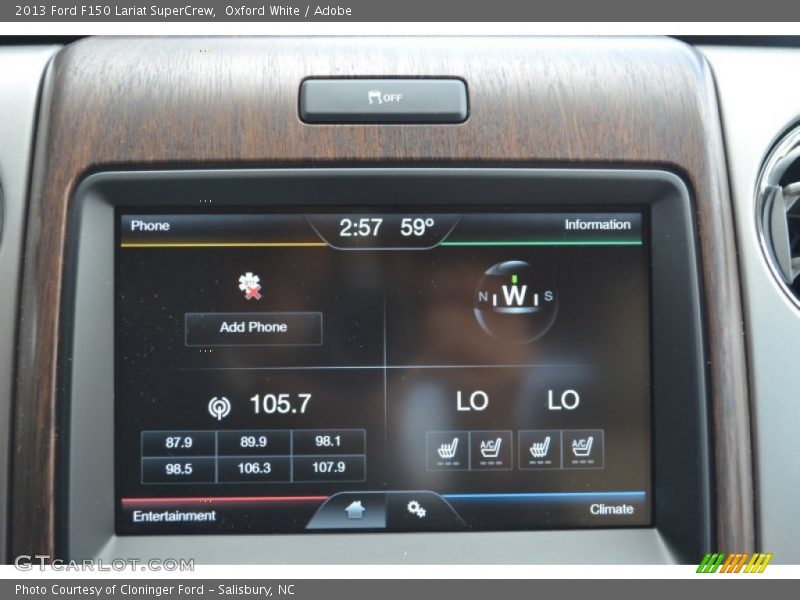 Oxford White / Adobe 2013 Ford F150 Lariat SuperCrew