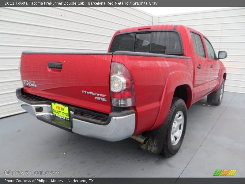 Barcelona Red Metallic / Graphite Gray 2011 Toyota Tacoma PreRunner Double Cab