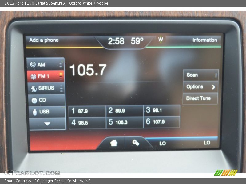 Oxford White / Adobe 2013 Ford F150 Lariat SuperCrew