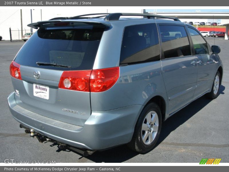 Blue Mirage Metallic / Stone 2007 Toyota Sienna LE