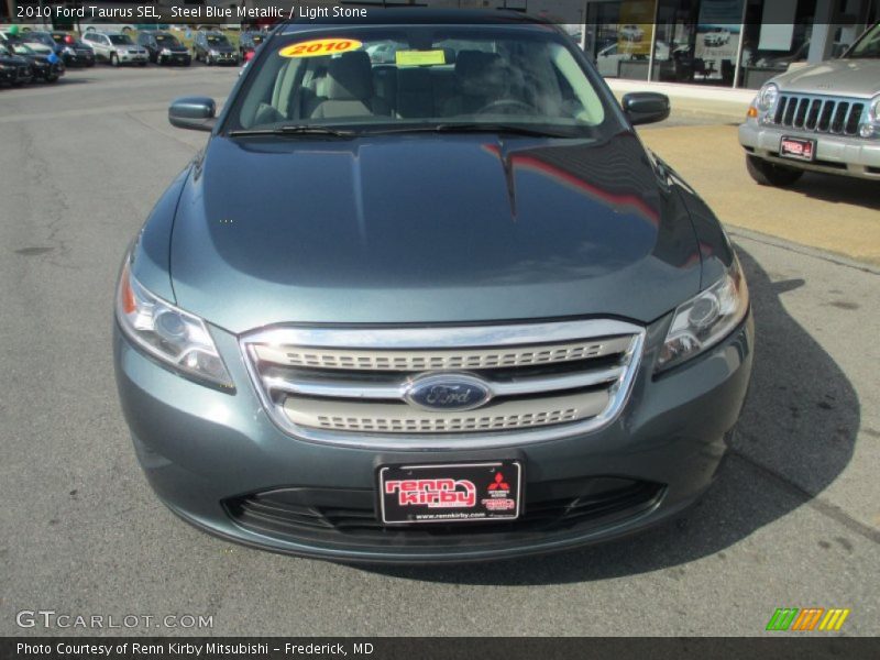 Steel Blue Metallic / Light Stone 2010 Ford Taurus SEL