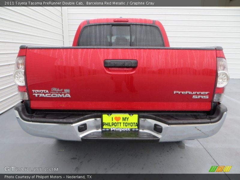 Barcelona Red Metallic / Graphite Gray 2011 Toyota Tacoma PreRunner Double Cab