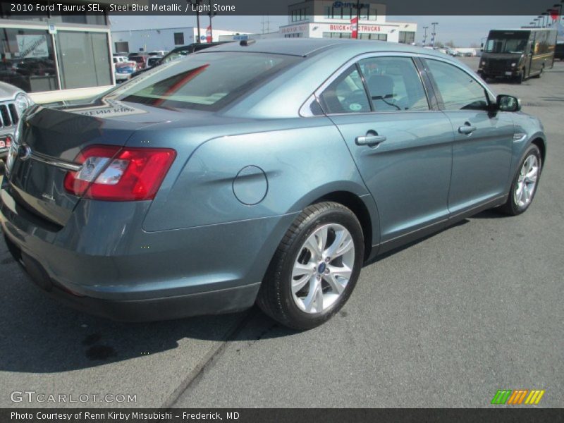 Steel Blue Metallic / Light Stone 2010 Ford Taurus SEL