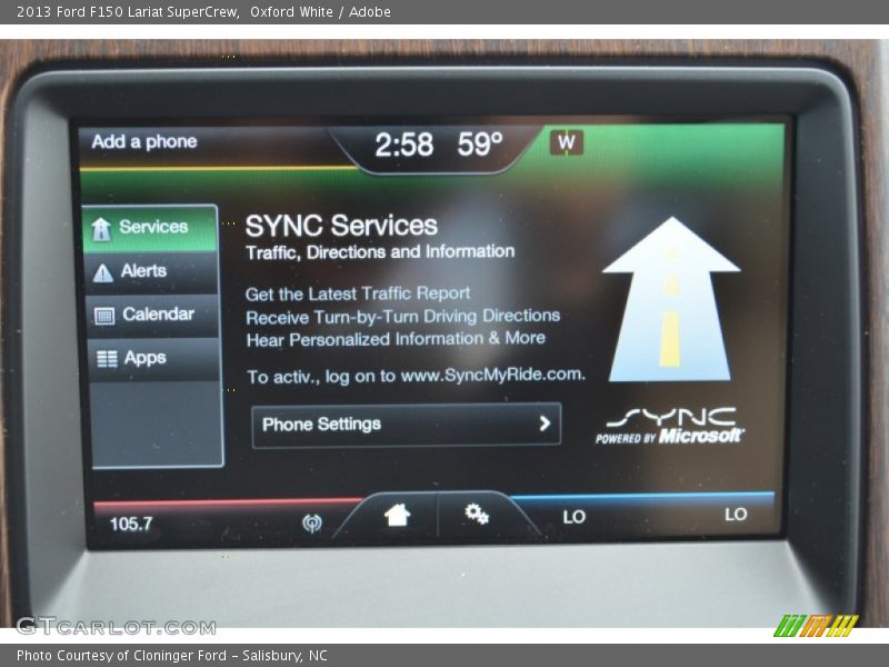 Oxford White / Adobe 2013 Ford F150 Lariat SuperCrew