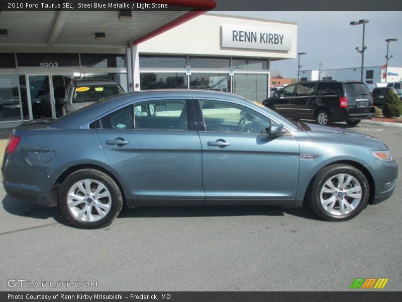 Steel Blue Metallic / Light Stone 2010 Ford Taurus SEL