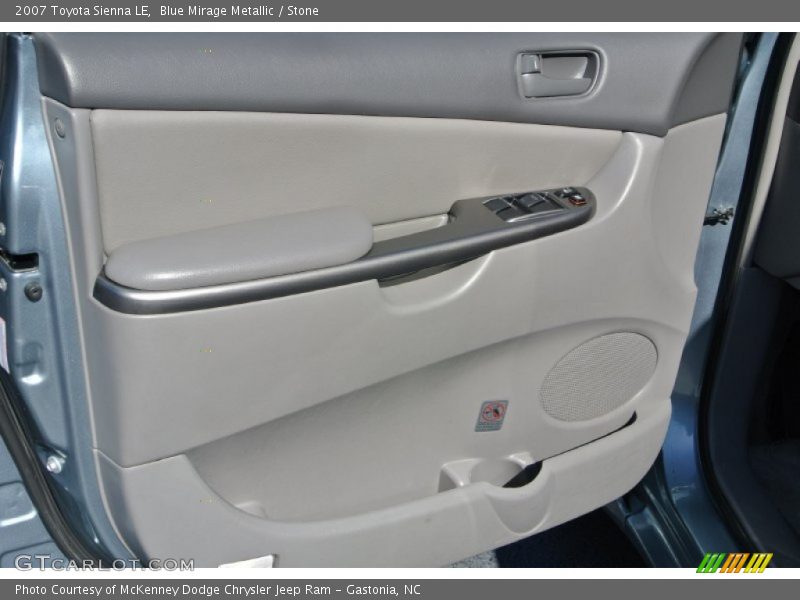 Blue Mirage Metallic / Stone 2007 Toyota Sienna LE