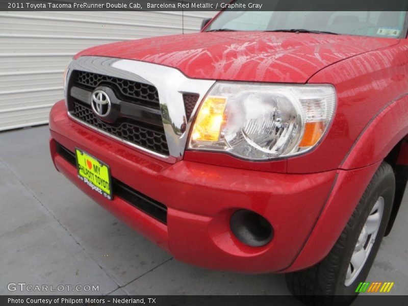 Barcelona Red Metallic / Graphite Gray 2011 Toyota Tacoma PreRunner Double Cab