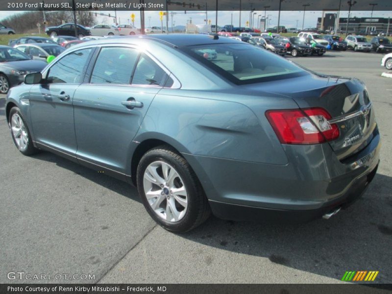 Steel Blue Metallic / Light Stone 2010 Ford Taurus SEL