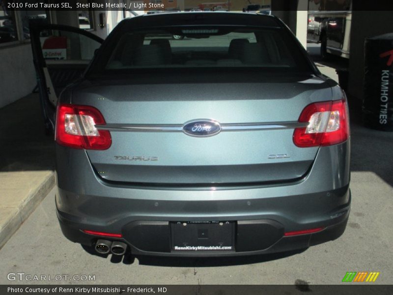 Steel Blue Metallic / Light Stone 2010 Ford Taurus SEL