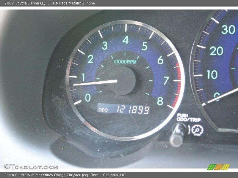 Blue Mirage Metallic / Stone 2007 Toyota Sienna LE