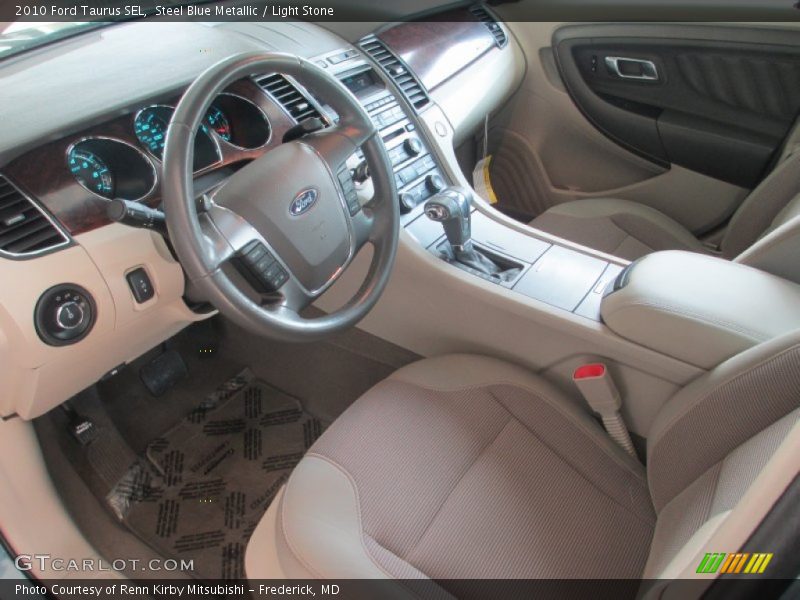 Steel Blue Metallic / Light Stone 2010 Ford Taurus SEL